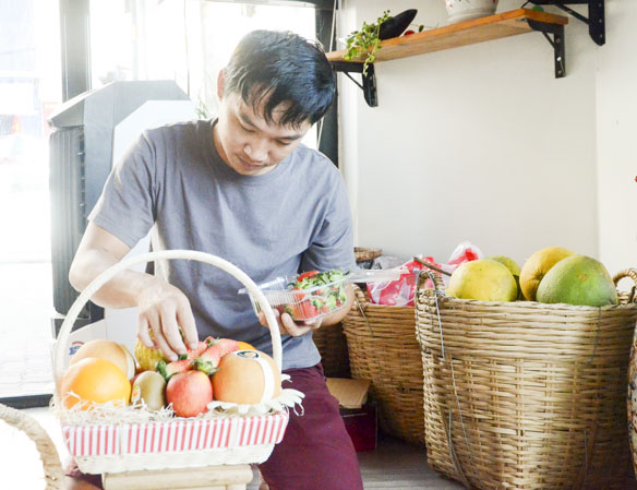 Các mẫu giỏ quà của shop trái cây sạch Quỳnh Thj được nhiều khách hàng lựa chọn.