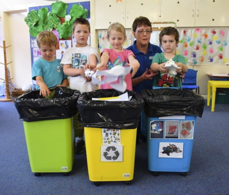 Trẻ em ở Đức được dạy cách phân loại rác thải từ khi còn rất nhỏ.