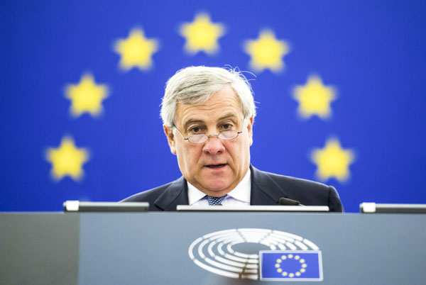 Chủ tịch Nghị viện châu Âu Antonio Tajani.