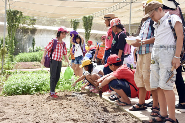  Học sinh tham gia tour “Fun Farm” tại Hồ Mây Park. 