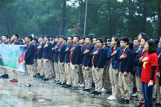 Học sinh trường THPT Phan Huy Chú (Đống Đa, Hà Nội), trong hoạt động trải nghiệm 