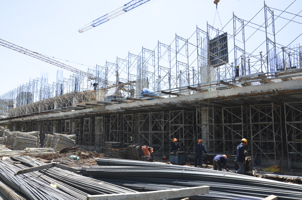 Khu TĐC phường Thắng Tam đang được xây dựng.