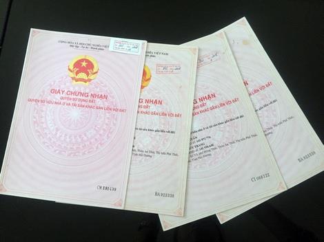 Các giấy chứng nhận quyền sử dụng đất giả.