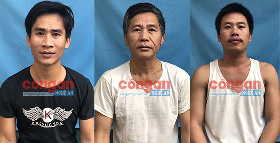 Các đối tượng trong vụ án trộm trâu, bò