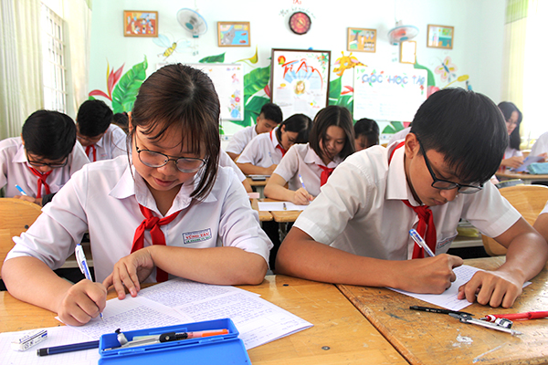 HS lớp 9 Trường THCS Vũng Tàu (TP. Vũng Tàu) đang hăng say học tập chuẩn bị cho kỳ thi tuyển sinh lớp 10 THPT. 