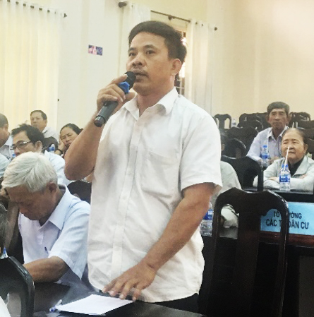 Cư tri Nguyễn Quốc Quân (xã Long Tân) kiến nghị UBND huyện Đất Đỏ cần kêu gọi các DN liên kết, hỗ trợ nông dân sản xuất nông nghiệp.