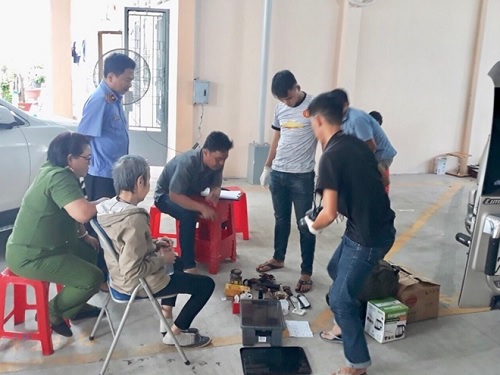 Tang vật liên quan đến vụ án bị thu giữ.