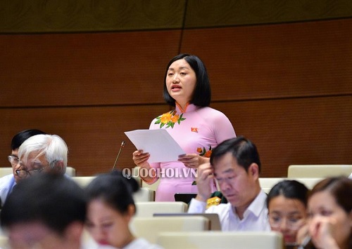 Đại biểu Quốc hội thảo luận tại phiên họp