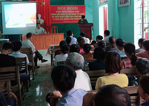 CBCS Phòng Xây dựng phong trào bảo vệ ANTQ tuyên truyền phòng chống ma túy cho người dân