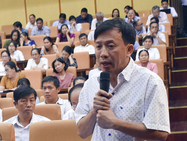 Bác sĩ Nguyễn Thanh Phước, Giám đốc Bệnh viện Lê Lợi đề xuất giải pháp thu hút, giữ chân bác sĩ. 