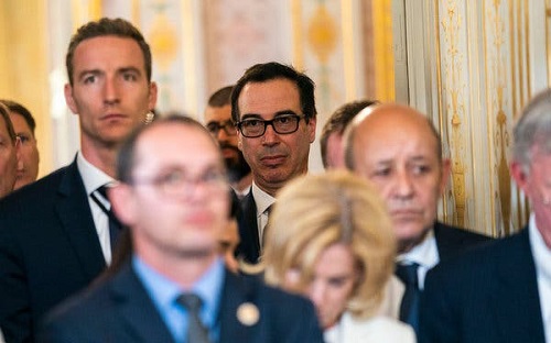 Bộ trưởng tài chính Mỹ Steven Mnuchin sẽ có cuộc gặp với Thống đốc ngân hàng trung ương Trung Quốc Dịch Cương tại hội nghị G20. Ảnh: New York Times.
