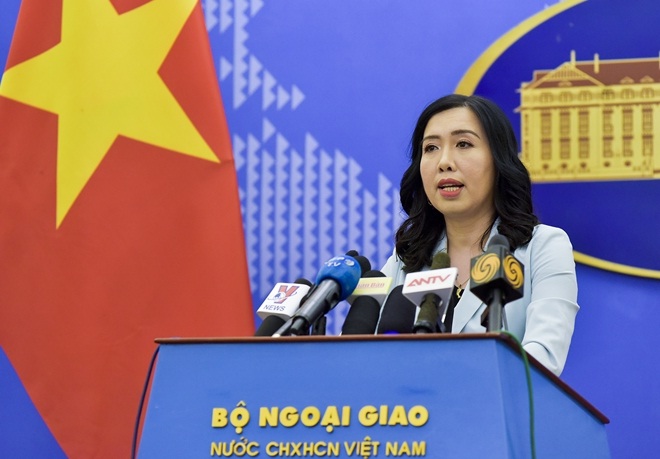 Người phát ngôn Bộ Ngoại giao Lê Thị Thu Hằng.