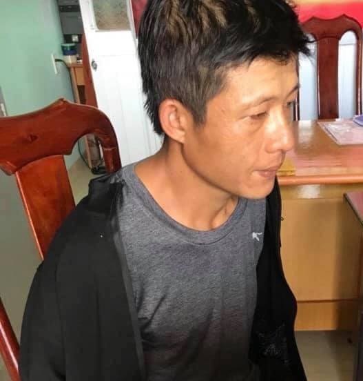 Đối tượng Phúc bị bắt giữ tại cơ quan điều tra.