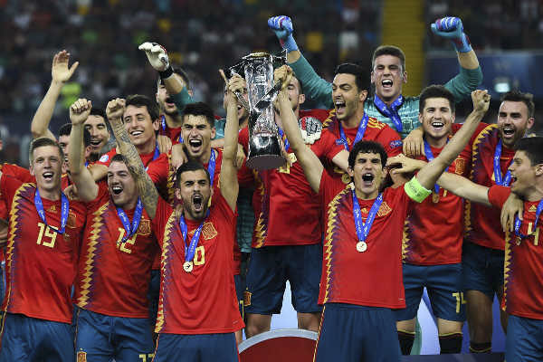 Các chàng trai trẻ U21 Tây Ban Nha đã trả đủ món nợ cách đây 2 năm  để trở thành nhà vô địch U21 châu Âu 2019.