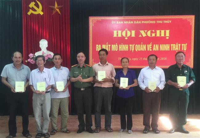 Hoạt động của mô hình tự quản về ANTT tại phường Thu Thủy, TX Cửa Lò được nhân dân và chính quyền ghi nhận, đánh giá cao