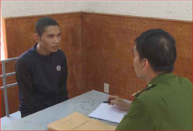 Đối tượng Y Hân tại cơ quan Công an