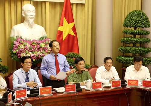 Ảnh tại buổi họp báo. VGP/Lê Sơn