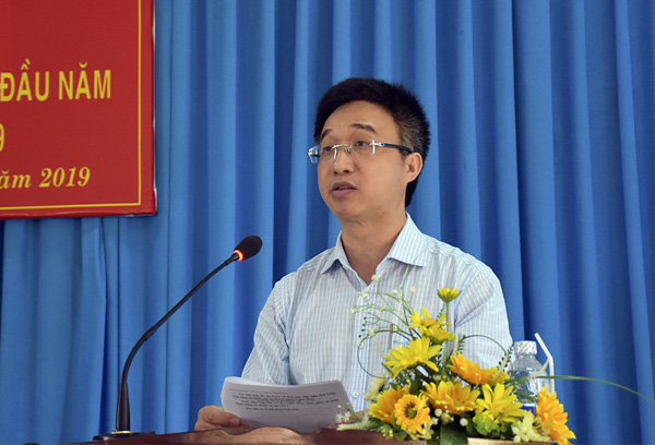 Ông Đặng Minh Thông, Bí thư Thành ủy Bà Rịa phát biểu khai mạc hội nghị.