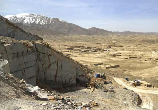 Một khu mỏ khai thác đá cẩm thạch ở tỉnh Nangarhar, Afghanistan