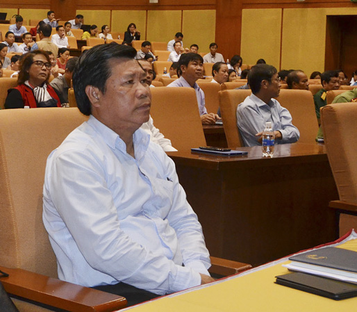 Ông Nguyễn Văn Xinh, Ủy viên Ban Thường vụ Tỉnh ủy, Trưởng Ban Tuyên giáo Tỉnh ủy tham dự hội nghị.