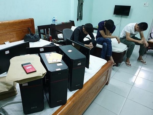 Một số đối tượng và tang vật cơ quan Công an thu giữ