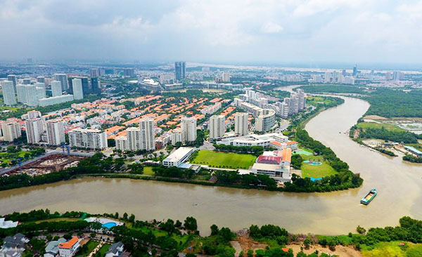 Tận hưởng cuộc sống yên bình tại khu dân cư ven sông Vinh