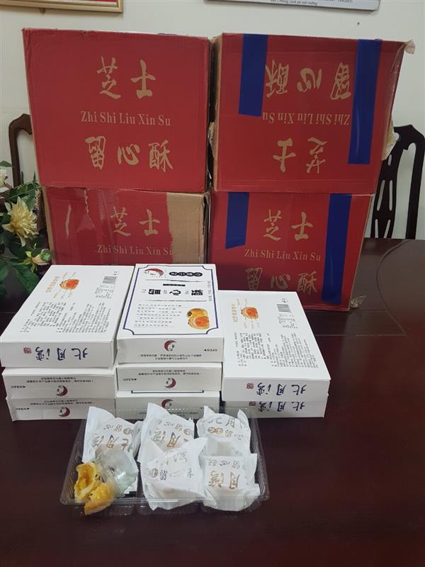 Số bánh bị thu giữ