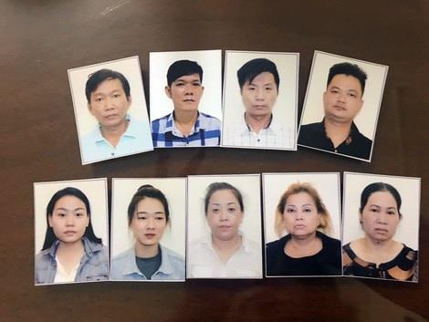 Các đối tượng trong vụ án