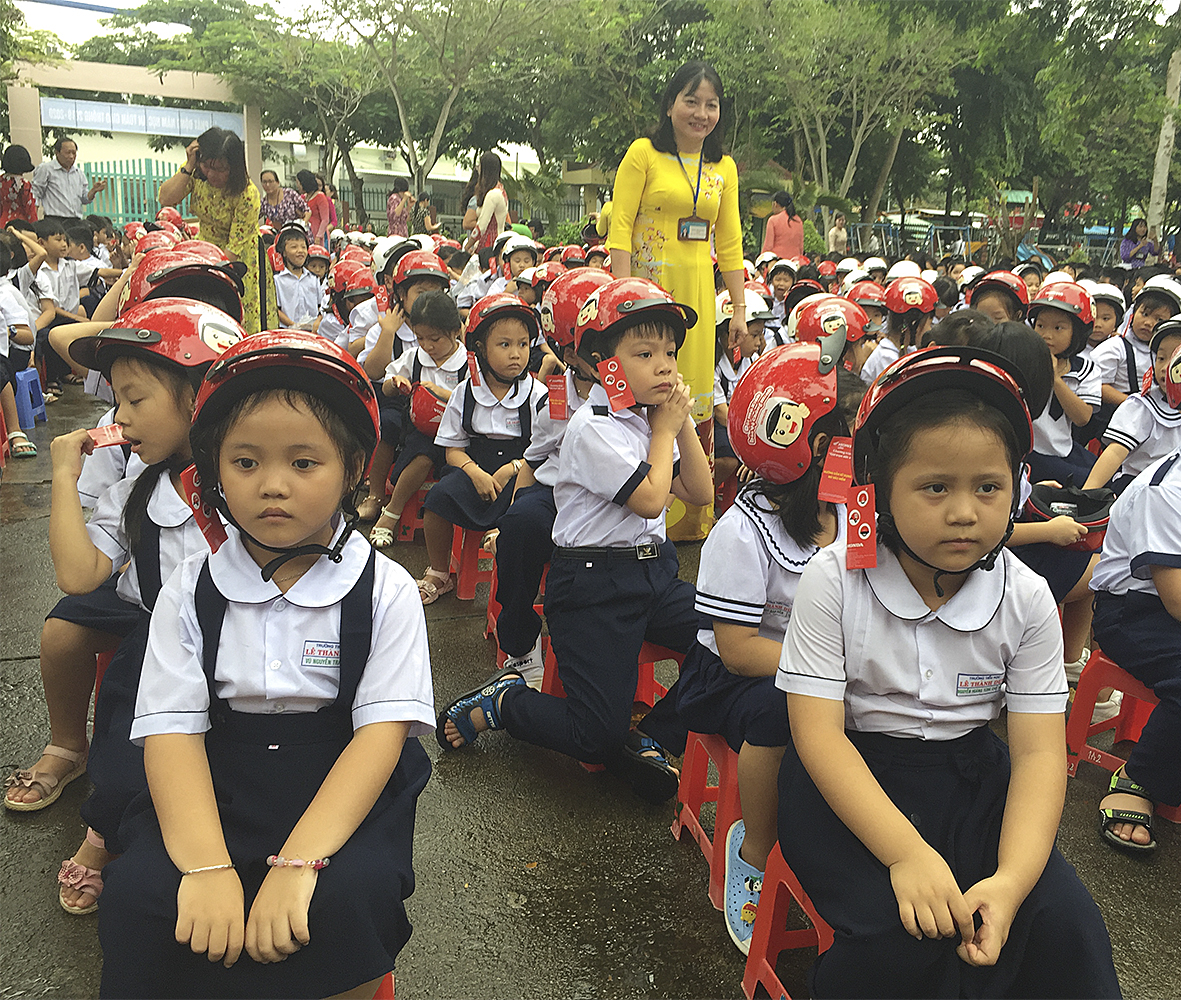 Học sinh Trường TH Lê Thành Duy tham gia Lễ  Phát động “Năm học an toàn giao thông 2019-2020”.