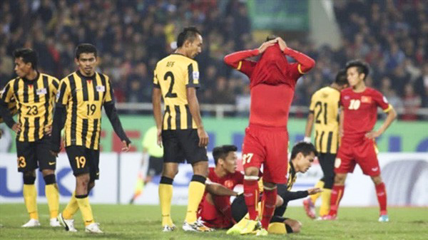 Việt Nam thua Malaysia ở AFF Cup 2014.
