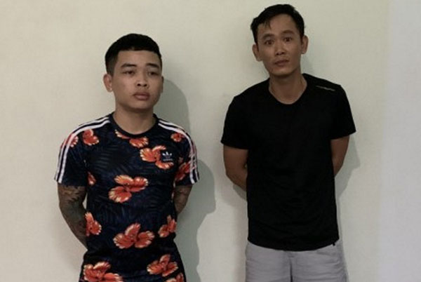 Hai trong số nhiều đối tượng cho vay nặng lãi có tiền án tiền sự. Ảnh: Công an cung cấp