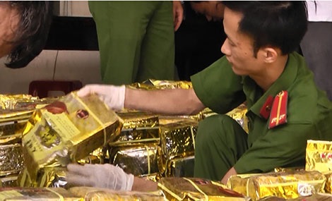 Số ma túy tang vật trong vụ án bắt giữ hơn 1,1 tấn ma túy