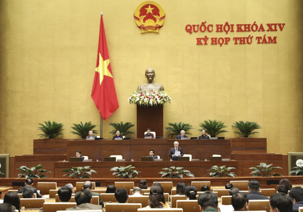 Quang cảnh Kỳ họp thứ 8, Quốc hội khóa XIV.