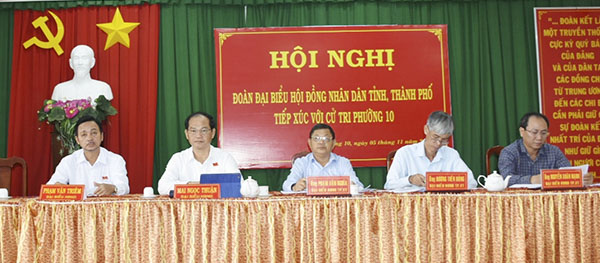 Tổ đại biểu 2 HĐND tỉnh tiếp xúc với cử tri phường 10 (TP.Vũng Tàu).