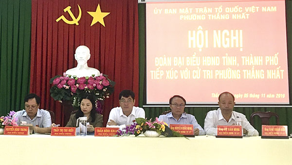 Tổ đại biểu số 3 HĐND tỉnh tiếp xúc cử tri phường Thắng Nhất, TP.Vũng Tàu.