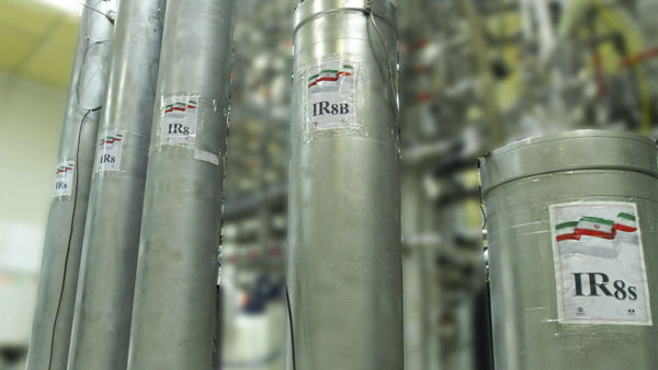 Thiết bị làm giàu urani tại nhà máy hạt nhân Nataz, cách thủ đô Tehran khoảng 300km về phía Nam. 