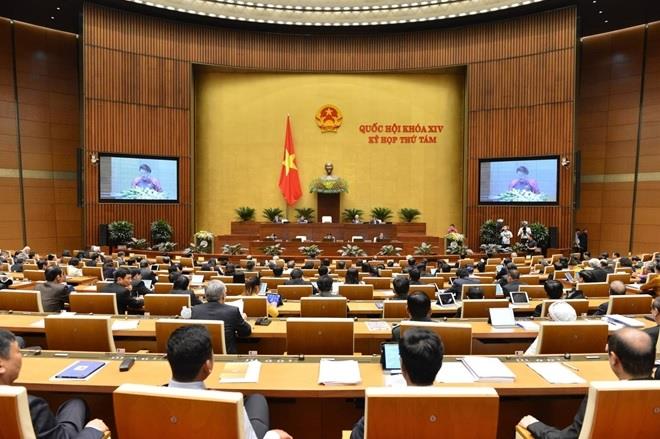 Đại biểu Quốc hội dự một phiên làm việc của kỳ họp thứ 8.