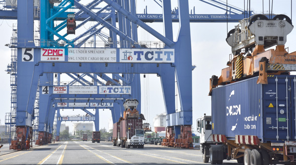 Năm 2019, tổng khối lượng hàng hóa thông qua cảng ước 71 triệu tấn, đạt khoảng 52% tổng công suất thiết kế.