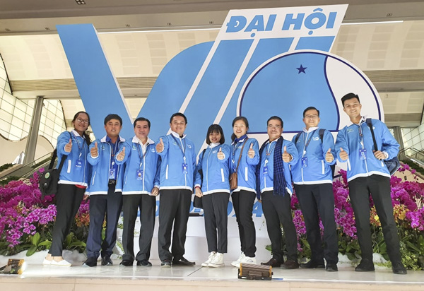 9 đại biểu của tỉnh BR-VT là những hạt nhân tiêu biểu đại diện cho thanh niên toàn tỉnh tham dự Đại hội Hội LHTN Việt Nam toàn quốc.