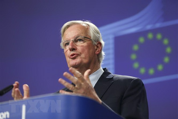 Trưởng đoàn đàm phán Brexit của EU Michel Barnier. (Ảnh: AP)