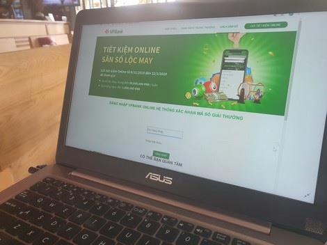 Website giả mạo VPBank mà chị M.K truy cập.