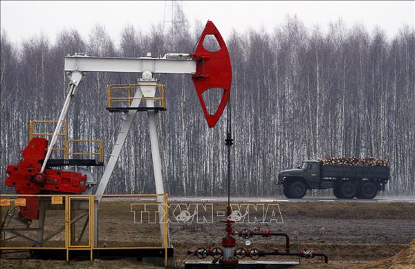 Một giếng dầu tại Rechitsa, cách thủ đô Minsk của Belarus 320km về phía Đông Nam. (Nguồn: AFP)