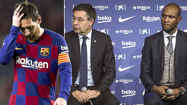 Mối quan hệ đầy rắc rối của 3 con người này, Messi, Bartomeu và Abidal  có thể làm suy yếu Barcelona.