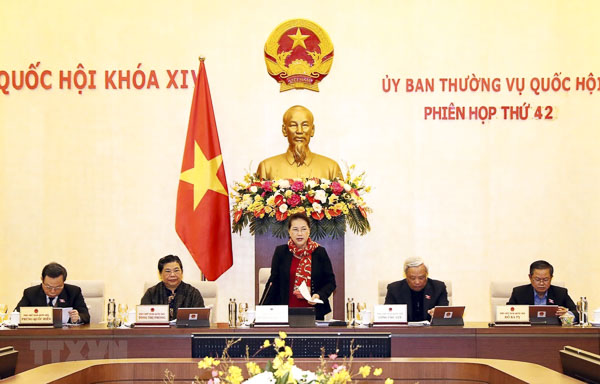 Chủ tịch Quốc hội Nguyễn Thị Kim Ngân phát biểu khai mạc Phiên họp thứ 42.