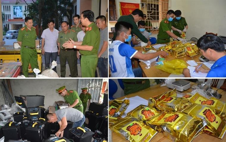 Ma tuý đá được nguỵ trang thành các túi trà, cất giấu trong loa thùng 