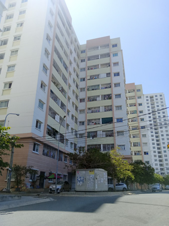 Khu NƠXH Chí Linh A, phường Thắng Nhất (TP. Vũng Tàu) có diện tích 6.000m2 được hoàn thành năm 2013, với 451 căn hộ, đã bố trí cho 414 đối tượng vào ở.  Ảnh: ĐÔNG HIẾU