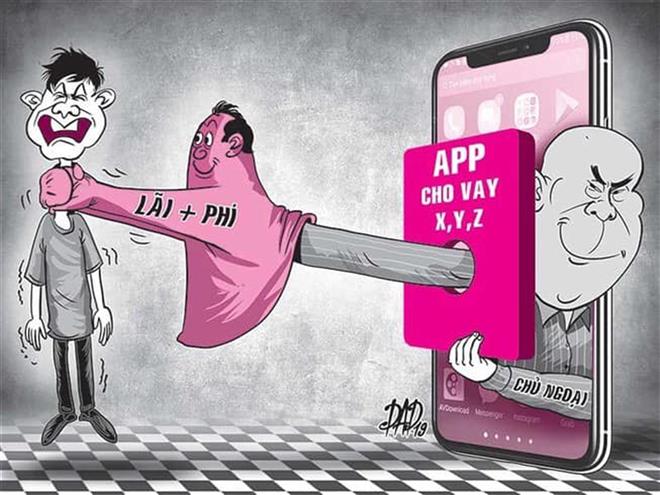 Với các chiêu thức mập mờ, các app cho vay tiền đưa người vay vào “mê hồn trận”, không còn lựa chọn và rơi vào tròng với lãi suất “cắt cổ” - Ảnh minh họa