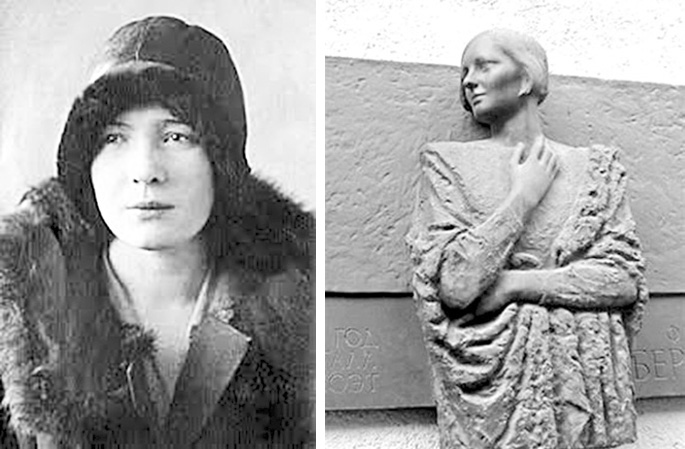 Nữ thi sĩ nổi tiếng nước Nga Olga Berggoltz và tượng 