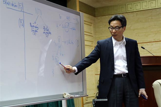 Tính toán, lên phương án ứng phó với diễn biến dịch bệnh COVID-19. Ảnh: VGP/Đình Nam