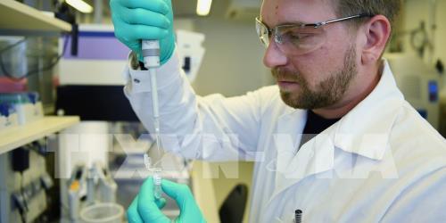 Kỹ thuật viên Công ty CureVac của Đức thử nghiệm vaccine ngừa COVID-19 tại phòng thí nghiệm của công ty ở Tuebingen, Đức ngày 12/3/2020. Ảnh: Reuters